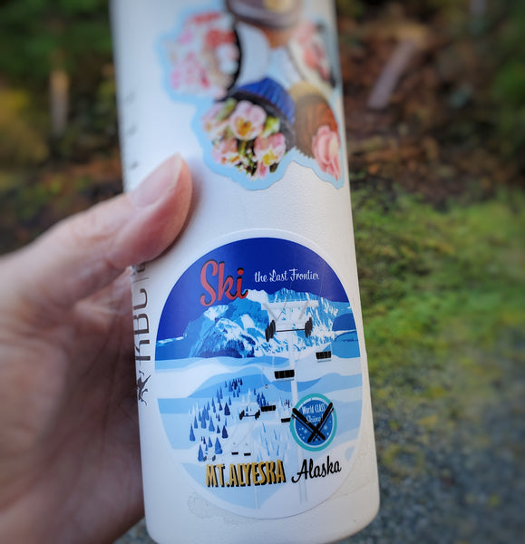 Ski the Last Frontier Sticker