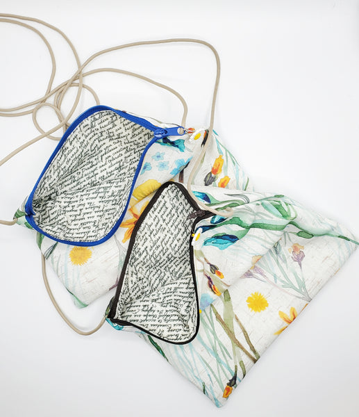 Original Affirmations Bag - Blue or Brown Zipper