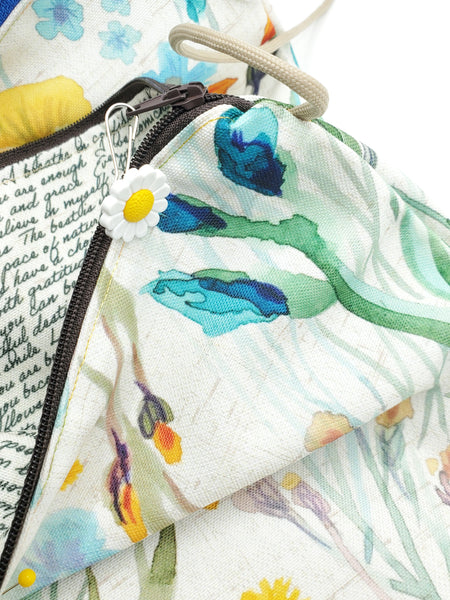 Original Affirmations Bag - Blue or Brown Zipper
