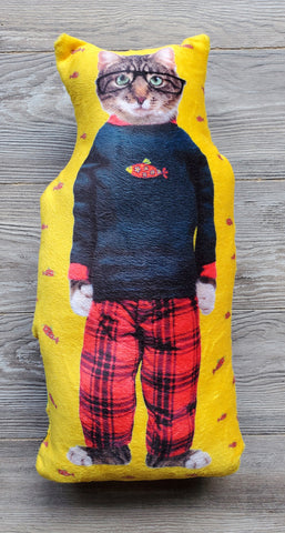 Cat Nap Nigel Plushie Pillow - SAMPLE SALE