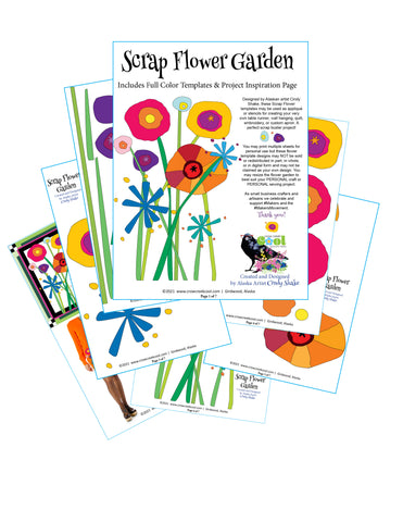 Scrap Flower Garden - Digital Download Templates