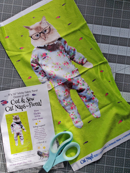 Cut & Sew Cat Naps MINKY Panel - SALE