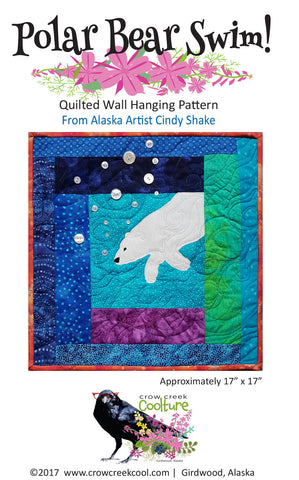 Quilted Wall Hanging Pattern - Polar Bear Swim!