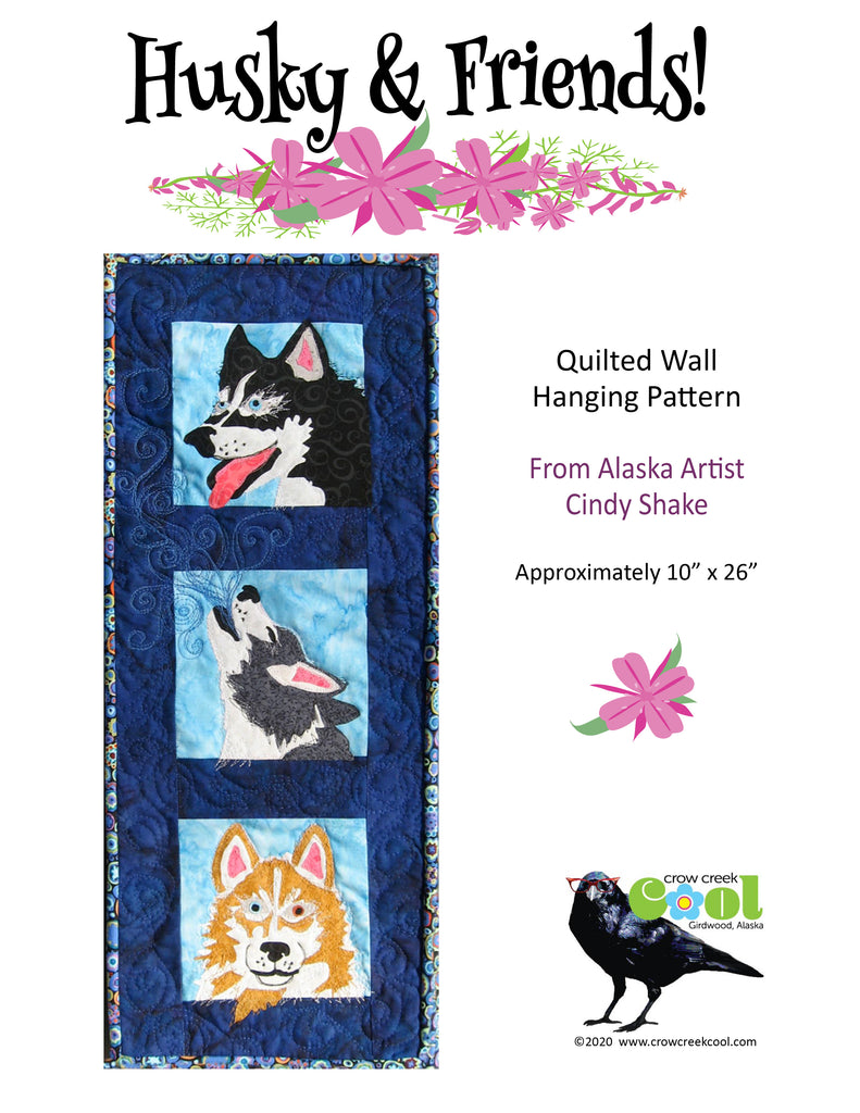 Husky & Friends - Digital Download Quilted Wall Hanging Pattern