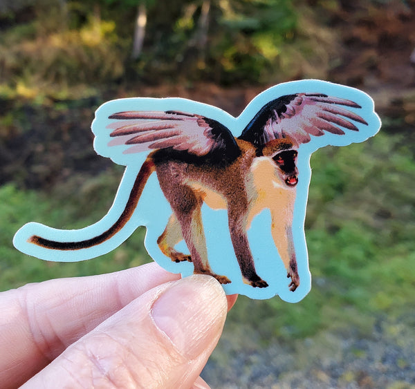 Flying Monkey Sticker