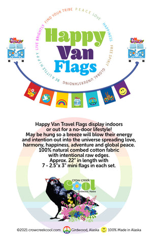 Happy Van Travel Flags