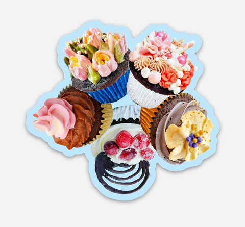 Cupcake Bakes Sticker