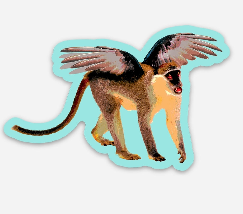 Flying Monkey Sticker