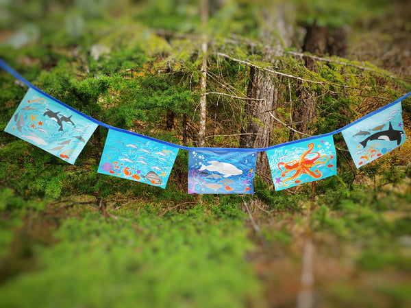Alaska Ocean Garden Flags