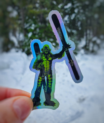 Mini Ski Monster Sticker