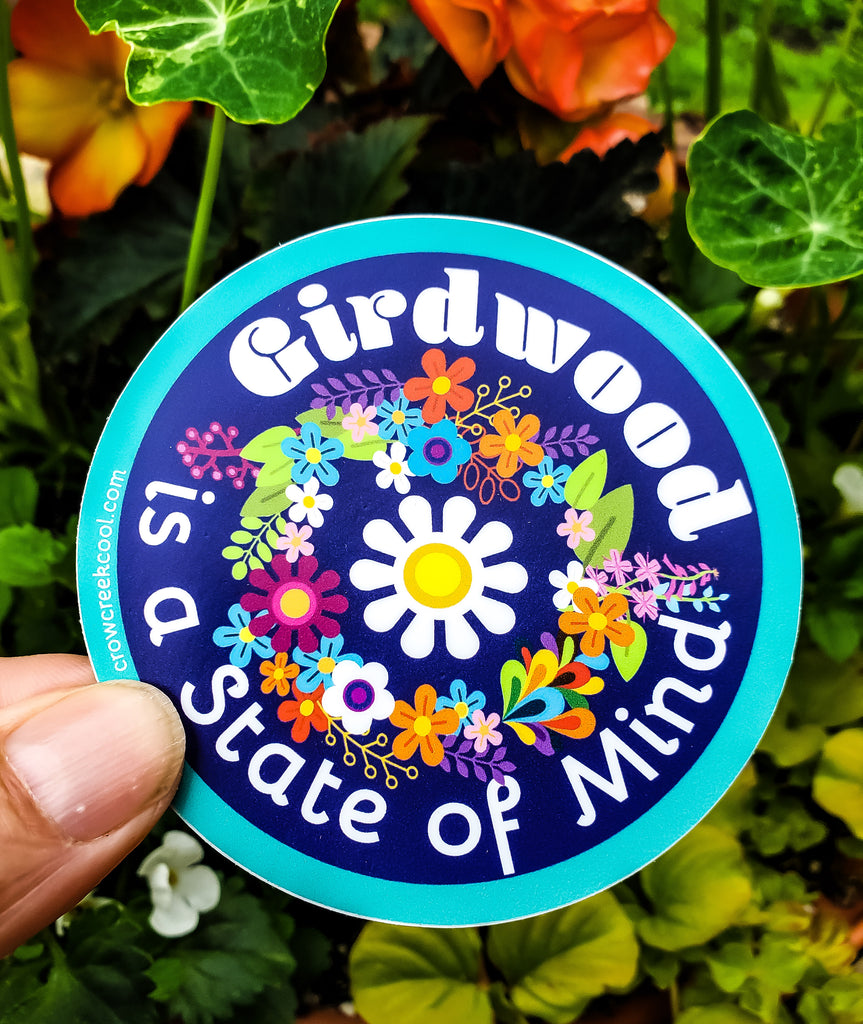 Girdwood is a State of Mind - Sticker