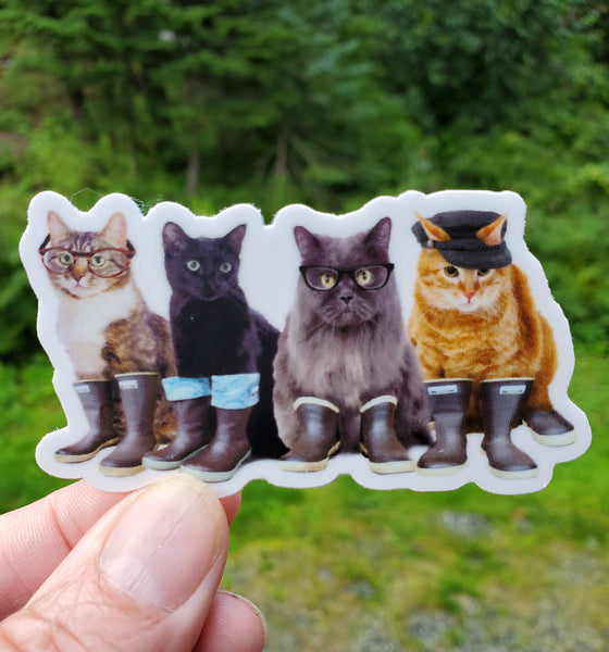Tough Cats Sticker